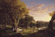 Thomas Cole The Pic-Nic (mk13) china oil painting reproduction